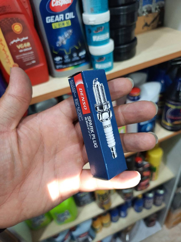 شمع پایه بلند تک پلاتین دنسو ژاپن اصلی کد فنی K16HPR_U11